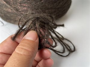 Butterfly-lux - blandingsgarn med uld i flot brun